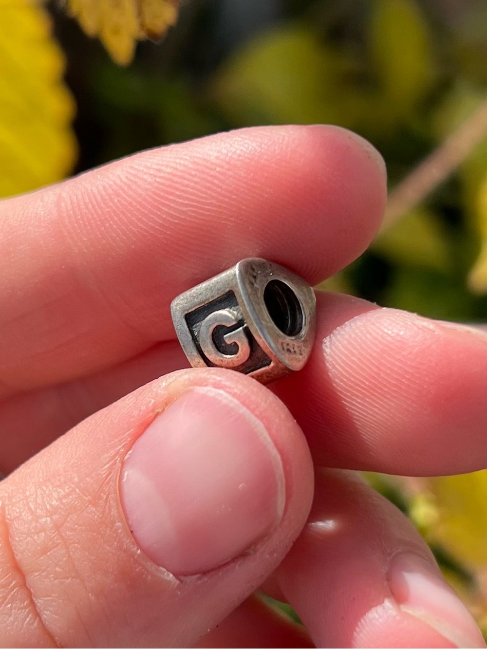 Pandora Sterling Letter G Charm